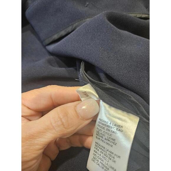 Doncaster Chic Sleeveless Navy Dress with Hidden Buttons #34 - Picture 6 of 7